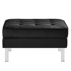 Modway Loft Tufted Vegan Leather Ottoman