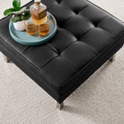 Modway Loft Tufted Vegan Leather Ottoman