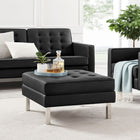 Modway Loft Tufted Vegan Leather Ottoman