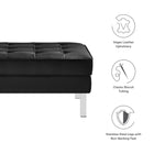 Modway Loft Tufted Vegan Leather Ottoman
