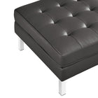 Modway Loft Tufted Vegan Leather Ottoman