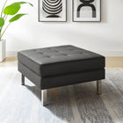 Modway Loft Tufted Vegan Leather Ottoman