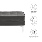 Modway Loft Tufted Vegan Leather Ottoman