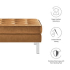 Modway Loft Tufted Vegan Leather Ottoman