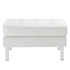 Modway Loft Tufted Vegan Leather Ottoman