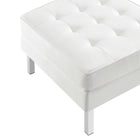 Modway Loft Tufted Vegan Leather Ottoman