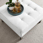 Modway Loft Tufted Vegan Leather Ottoman