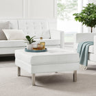 Modway Loft Tufted Vegan Leather Ottoman