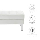 Modway Loft Tufted Vegan Leather Ottoman