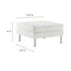 Modway Loft Tufted Vegan Leather Ottoman