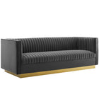 Modway Sanguine Vertical Channel Tufted Performance Velvet Sofa