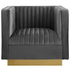 Modway Sanguine Vertical Channel Tufted Accent Performance Velvet Armchair