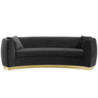 Modway Resolute Curved Performance Velvet Sofa  