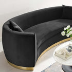 Modway Resolute Curved Performance Velvet Sofa