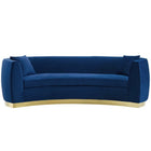 Modway Resolute Curved Performance Velvet Sofa  