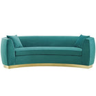 Modway Resolute Curved Performance Velvet Sofa  