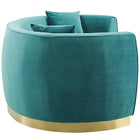 Modway Resolute Curved Performance Velvet Sofa