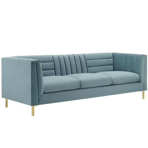 Modway Ingenuity Channel Tufted Performance Velvet Sofa  