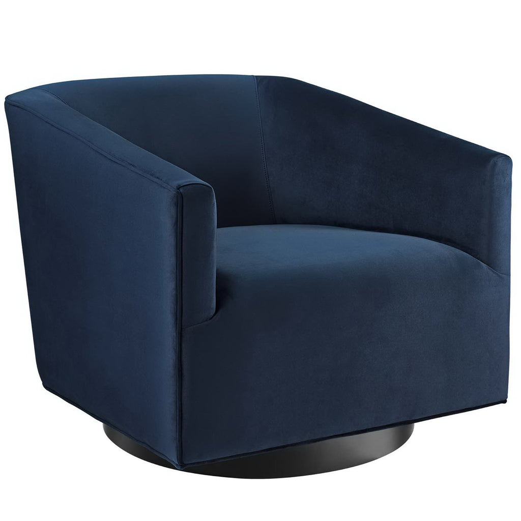 Modway Twist Accent Lounge Performance Velvet Swivel Chair  