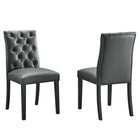 Modway Duchess Vinyl Dining Chair Set of 2  