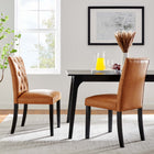 Modway Duchess Vinyl Dining Chair Set of 2