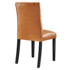 Modway Duchess Vinyl Dining Chair Set of 2