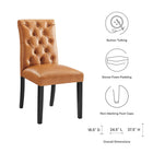 Modway Duchess Vinyl Dining Chair Set of 2