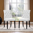 Modway Duchess Vinyl Dining Chair Set of 2