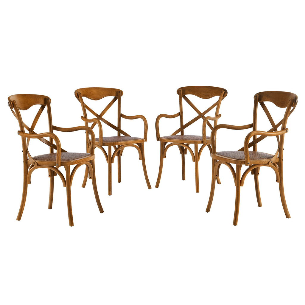 Modway Gear Dining Armchair Set of 4  