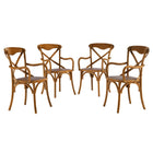 Modway Gear Dining Armchair Set of 4  