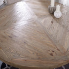 Modway Column 71" Round Pine Wood Dining Table