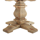 Modway Column 71" Round Pine Wood Dining Table