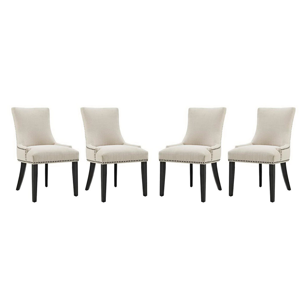 Modway Marquis Fabric Dining Chair Set of 4  