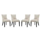 Modway Marquis Fabric Dining Chair Set of 4  