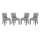 Modway Marquis Fabric Dining Chair Set of 4  