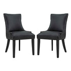 Modway Marquis Faux Leather Dining Chair Set of 2  