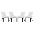 Modway Marquis Faux Leather Dining Chair Set of 4  