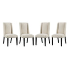 Modway Baron Fabric Dining Chair Set of 4  