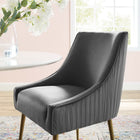 Modway Discern Pleated Back Upholstered Performance Velvet Dining Chair