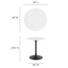 Modway Lippa 28" Round Wood Dining Table