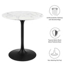 Modway Lippa 28" Round Faux Marble Dining Table