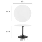 Modway Lippa 40" Round Wood Dining Table