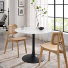 Modway Lippa 40" Round Wood Dining Table