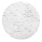 Modway Lippa 60" Round Faux Marble Dining Table