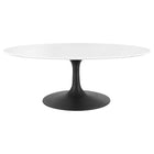 Modway Lippa 42" Oval Wood Coffee Table  