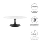 Modway Lippa 42" Oval Wood Coffee Table