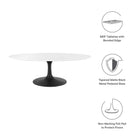 Modway Lippa 48" Oval Wood Coffee Table