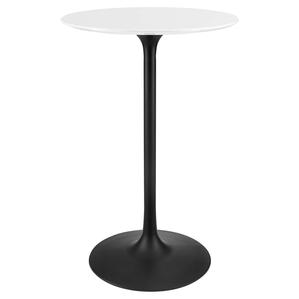 Modway Lippa 28" Round Wood Bar Table  