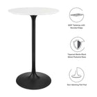 Modway Lippa 28" Round Wood Bar Table
