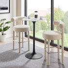Modway Lippa 28" Round Faux Marble Bar Table